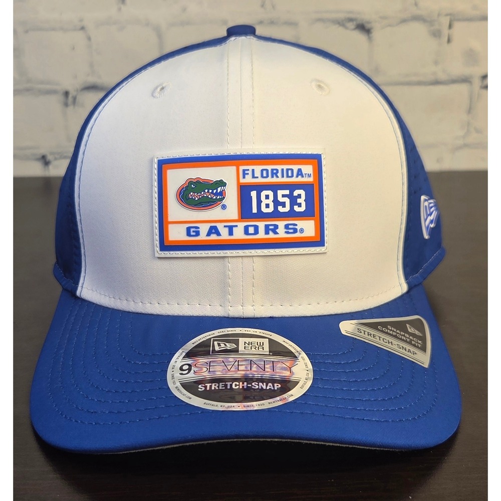 New Era 9Seventy Florida Gators Stretch Snap Comfort Fit Hat Blue White OSFM